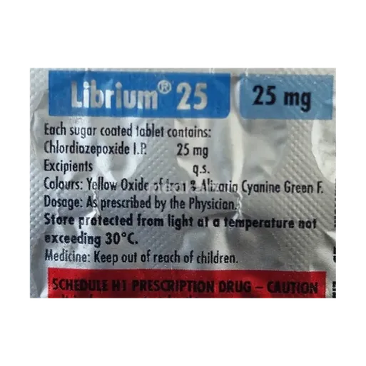 librium 25mg tablet 15's